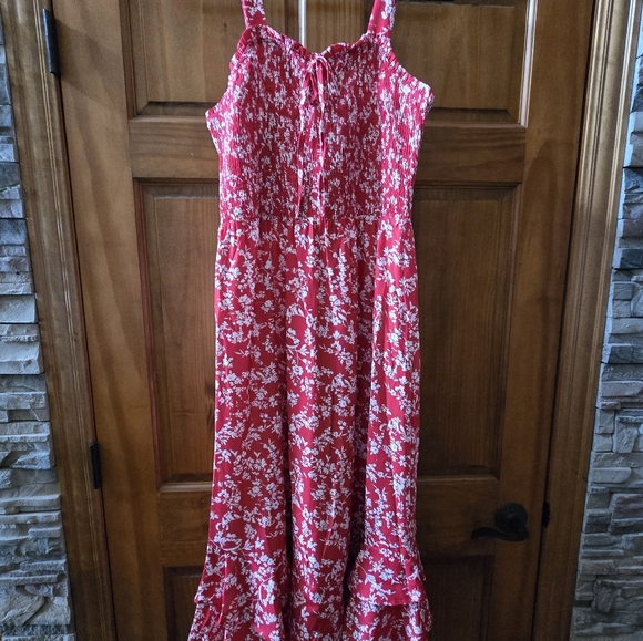 NWT GRACE KARIN Women's  Summer Floral Boho Dress Square Neck Strapped Swing XL - Picture 5 of 7